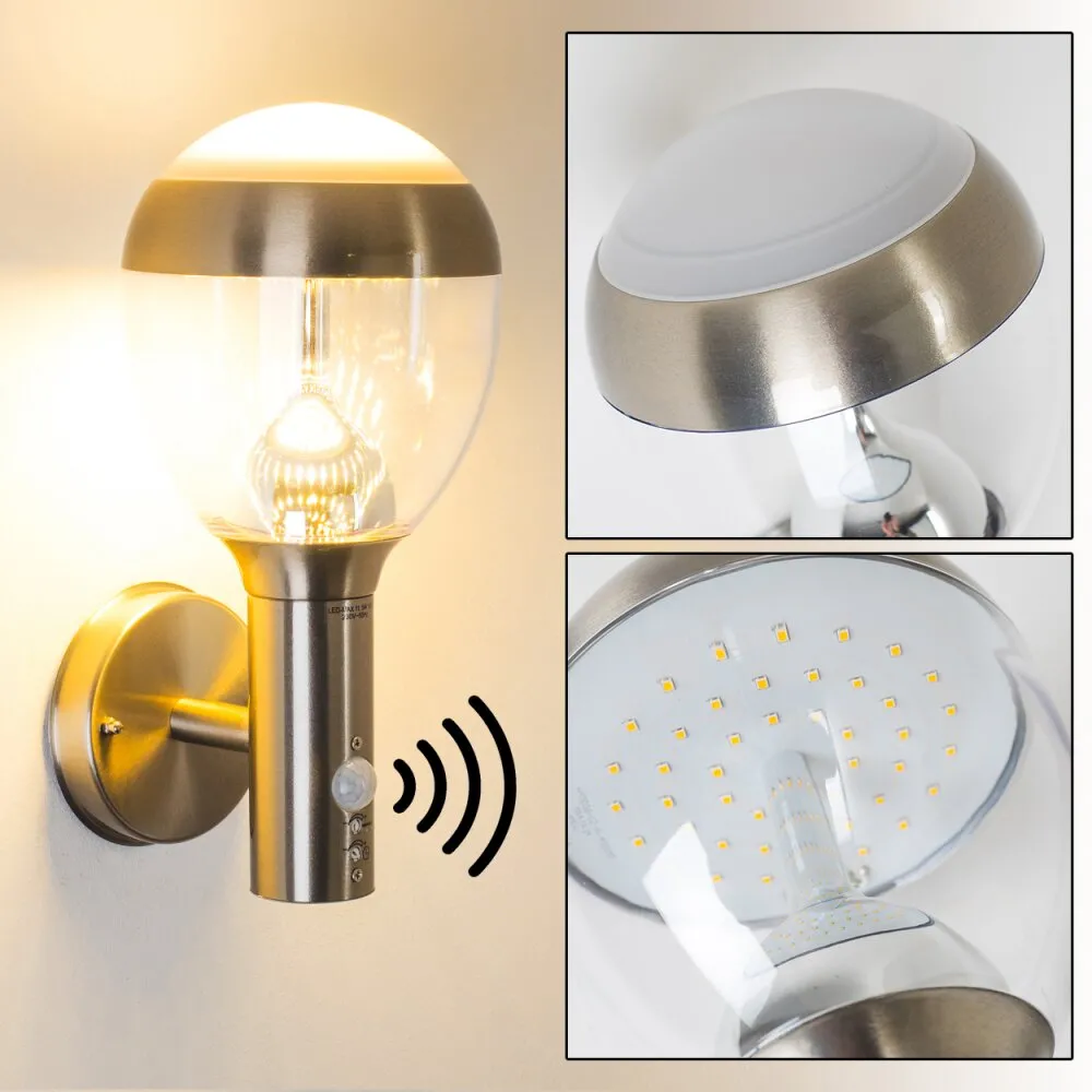 Cordova Außenwandleuchte LED Edelstahl, 1-flammig H3006337