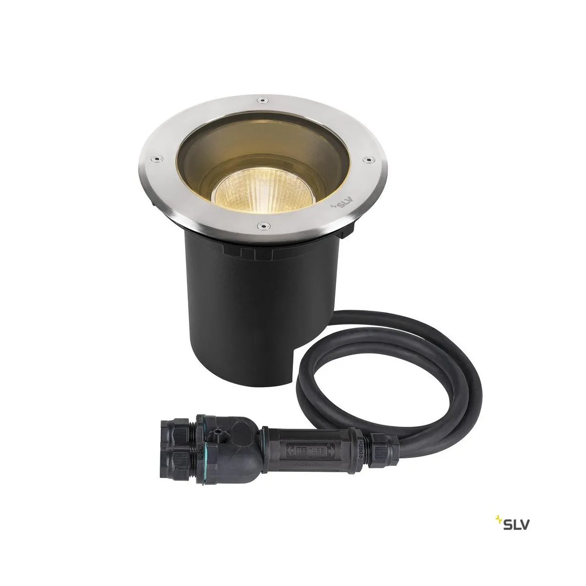 DASAR® L RL runde Abdeckung 24° 3000K incl. DALI-Treiber edelstahl