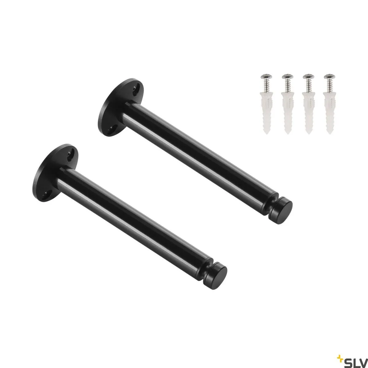 DECKENUMLENKER, für TENSEO Niedervolt-Seilsystem, schwarz, 2 Stück