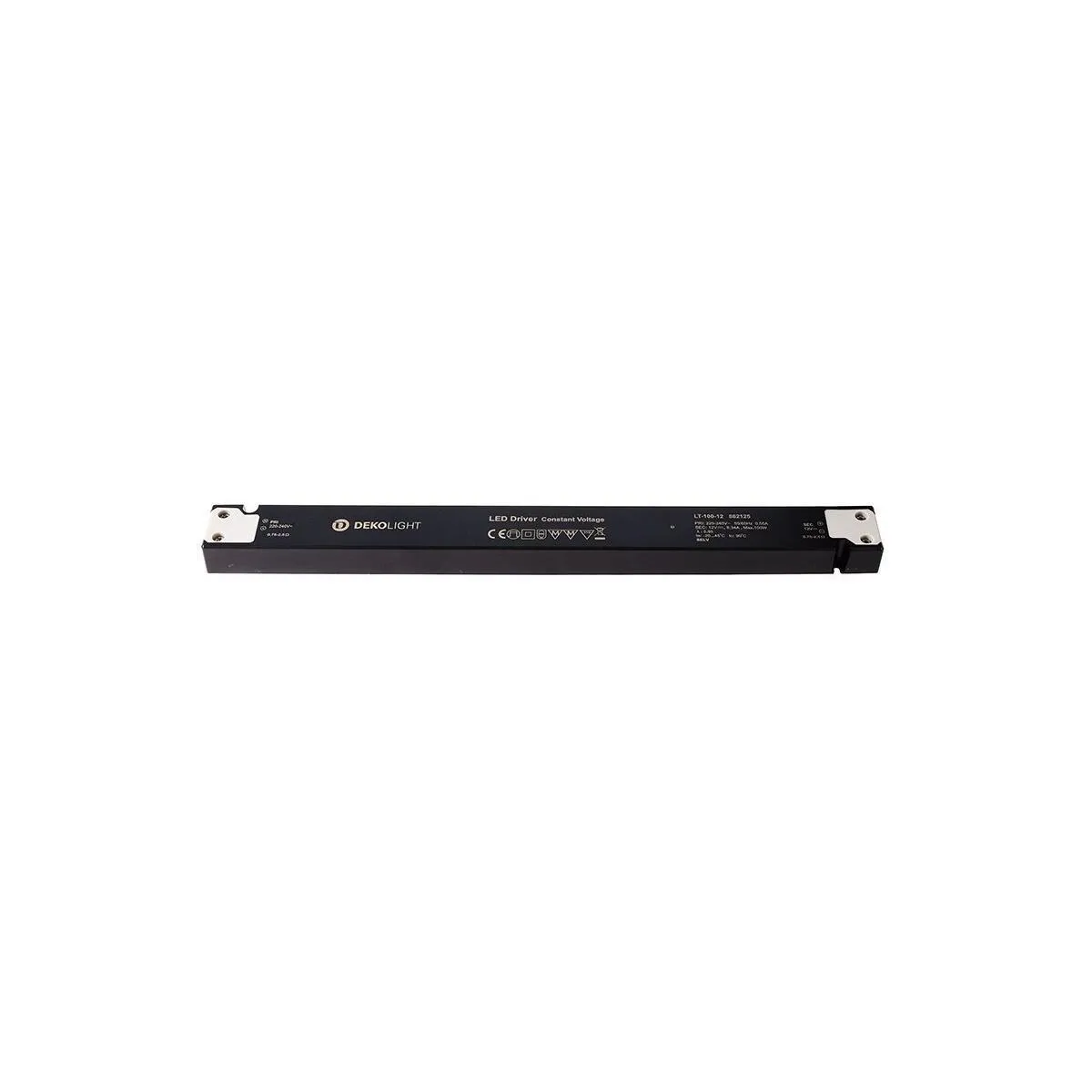 Deko-Light Netzgerät, LONG-FLAT, LT-100-12, spannungskonstant, 220-240V AC/50-60Hz, 12V DC, 0-833 mA