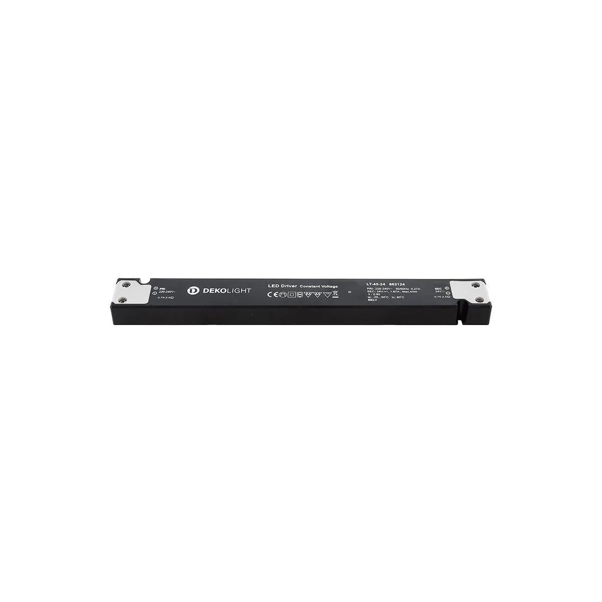 Deko-Light Netzgerät, LONG-FLAT, LT-45-24, spannungskonstant, 220-240V AC/50-60Hz, 24V DC, 0-187 mA,