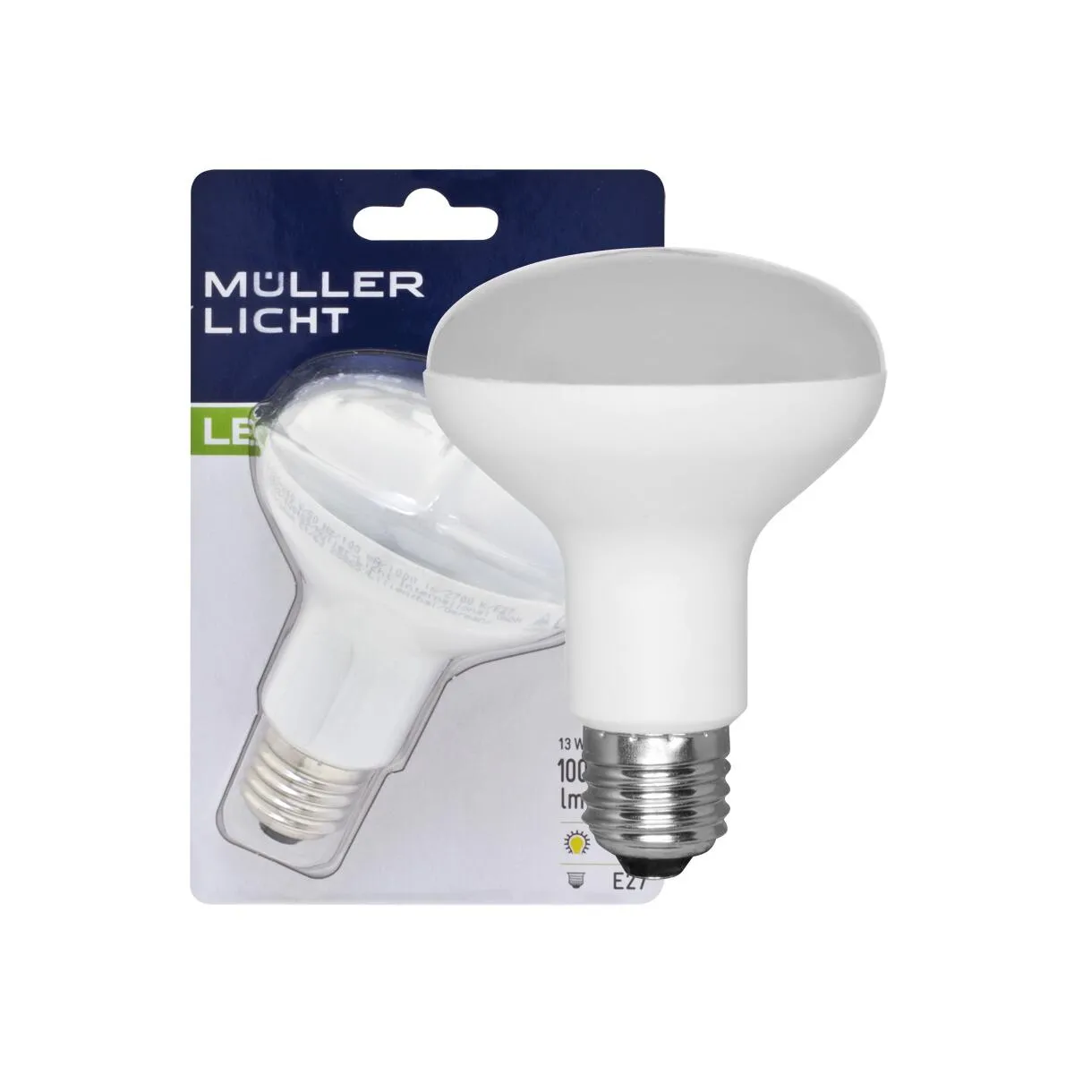 E27 R80 LED-Reflektorlampe 11W 1050 Lumen 120° 2700K warmweiß