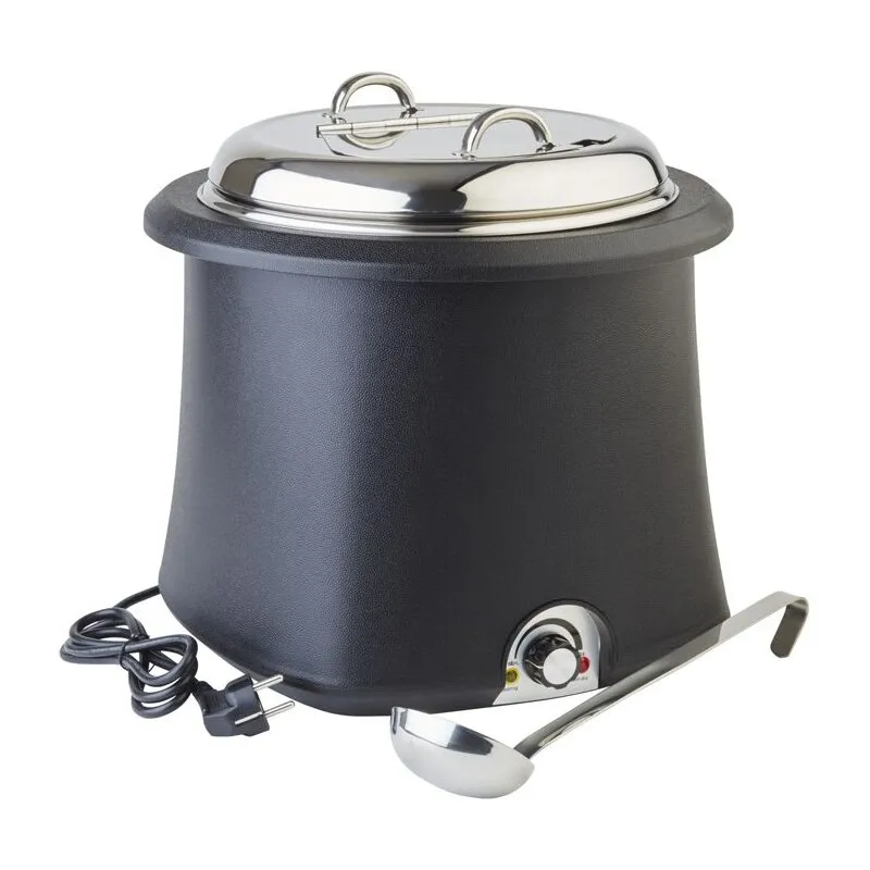 Elektrischer Suppentopf - 10 Liter - schwarz