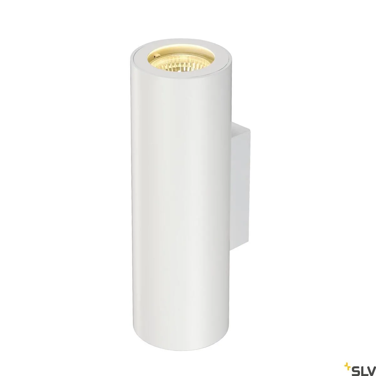 ENOLA B, Wandleuchte, QPAR51, rund, up/down, weiß, max. 50 W, inkl. Zierring weiß