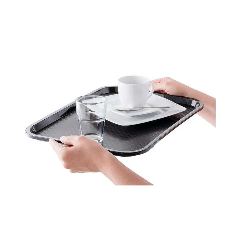 Fast Food-Tablett schwarz, 41 x 30,5 cm