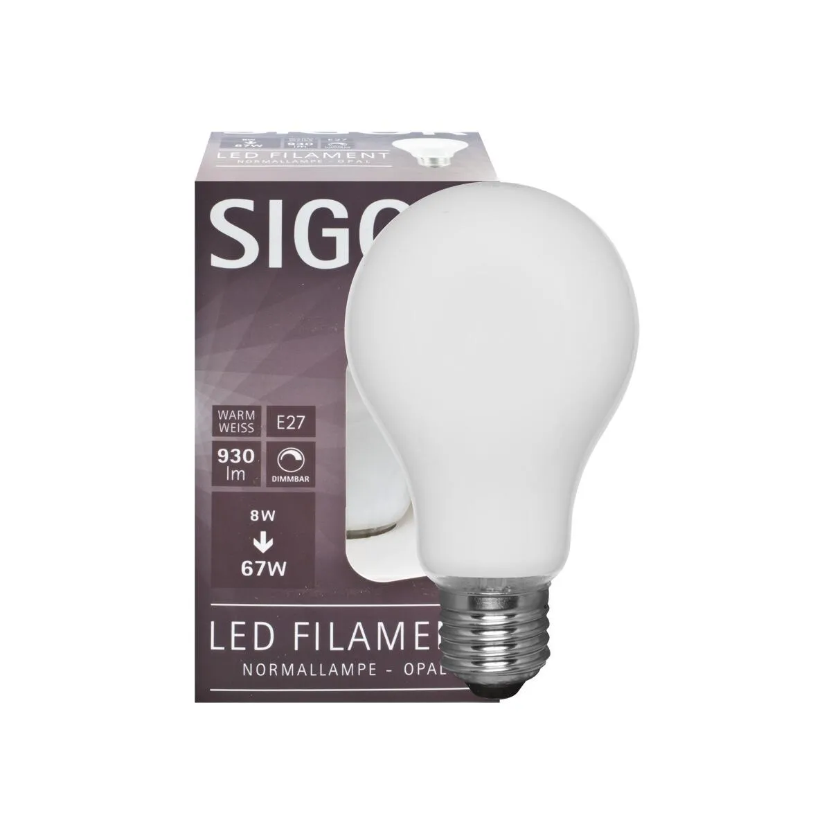 Filament-LED-Lampe AGL-Form opal E27/230V