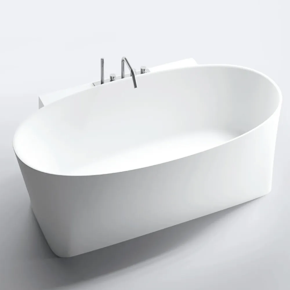 Azuma Milldue wandmontierte Badewanne