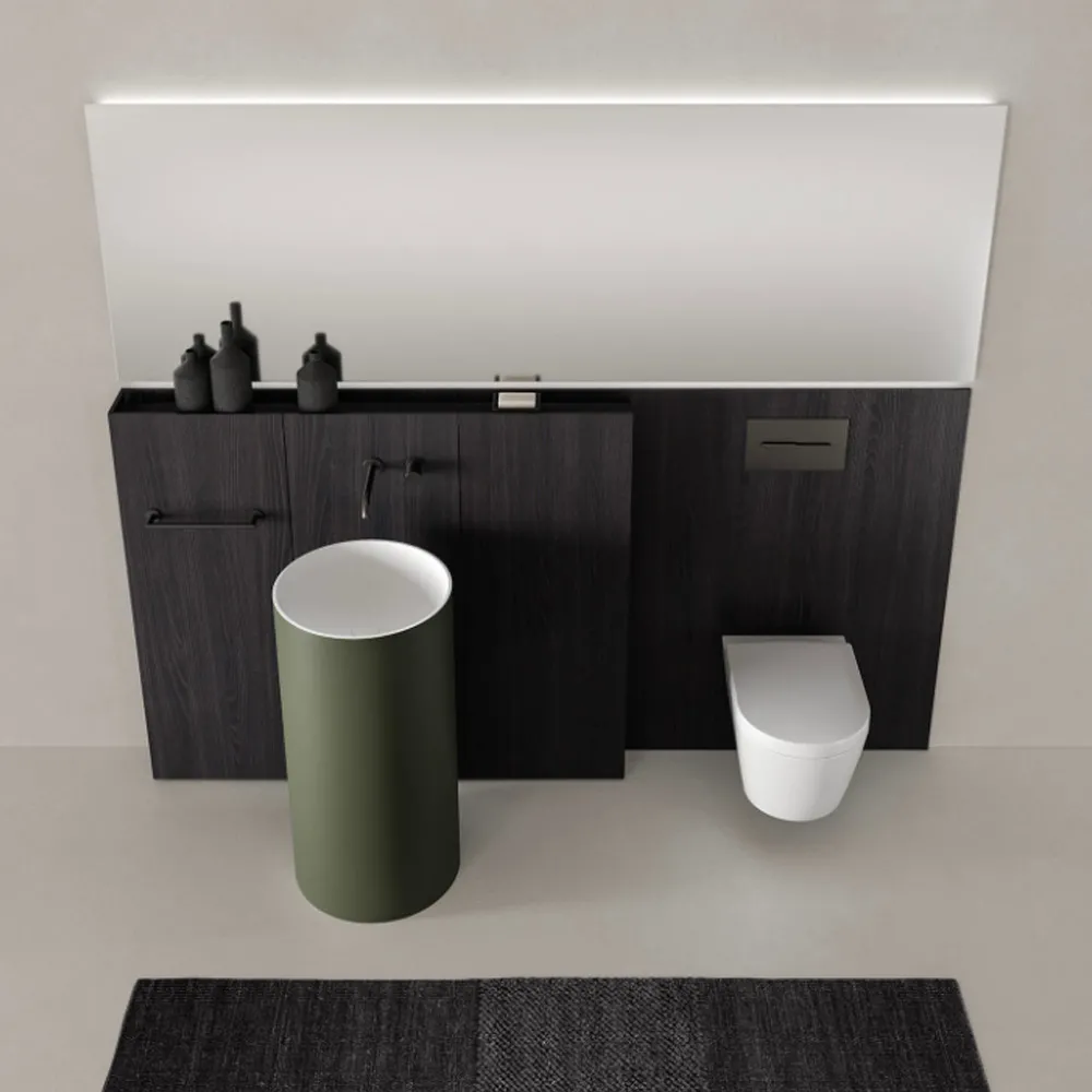 Zusammensetzung des Badezimmers Caba 24.04 Milldue