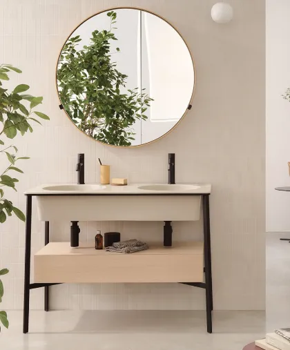 Doppelwaschtisch mit Struktur Catini Ceramica Cielo