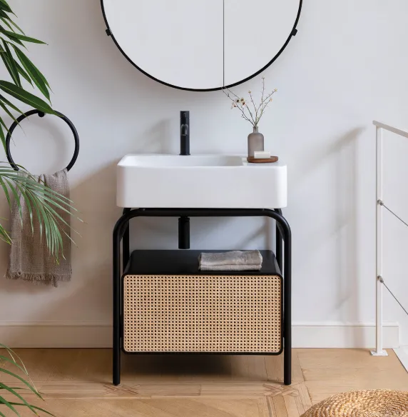 Marcel Waschtisch mit Unterschrank und Schublade Ceramica Cielo