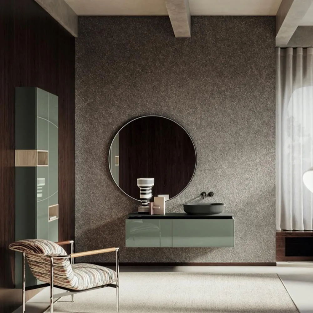 Glaks Agave Glossy High 15 wandhängender Badezimmerschrank