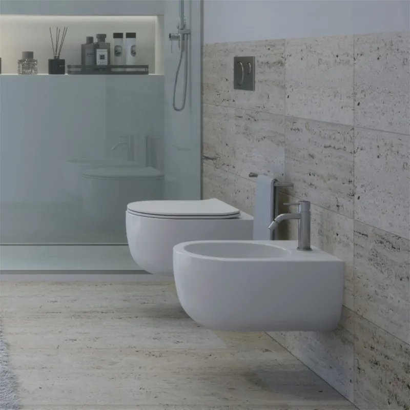 Wandhängende Toilette und Bidet Milady Olympia