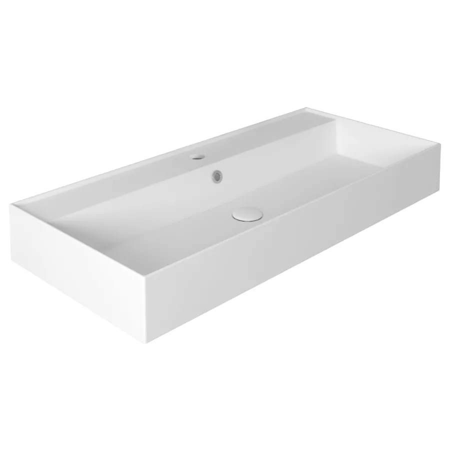 Aufsatz oder wandhängendes Waschbecken 101 cm Agile Simas