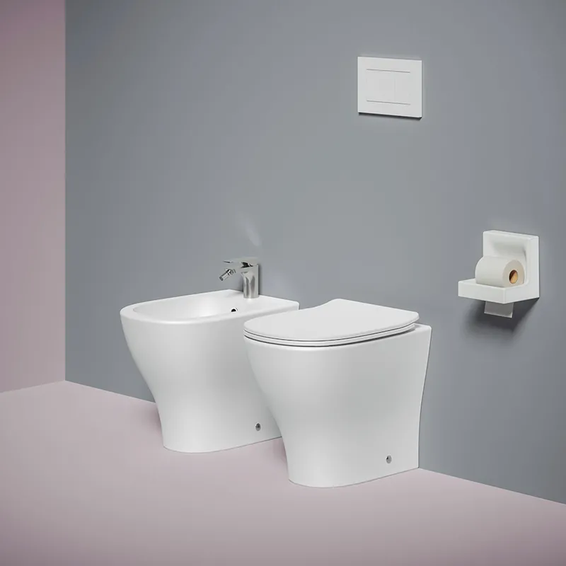 Bodenstehende Toilette und Bidet Ten Artceram