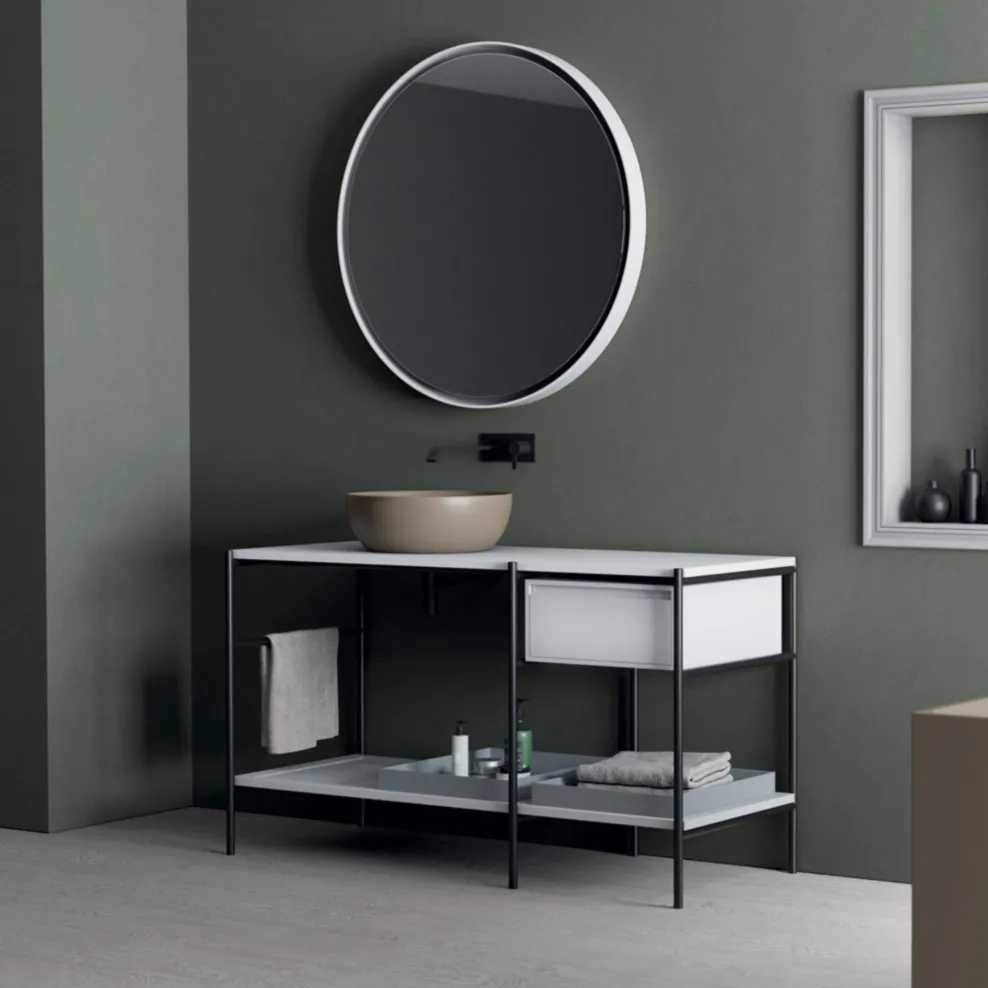 Modulares Badmöbel mit Aufsatzwaschbecken Velo 131 Nic Design