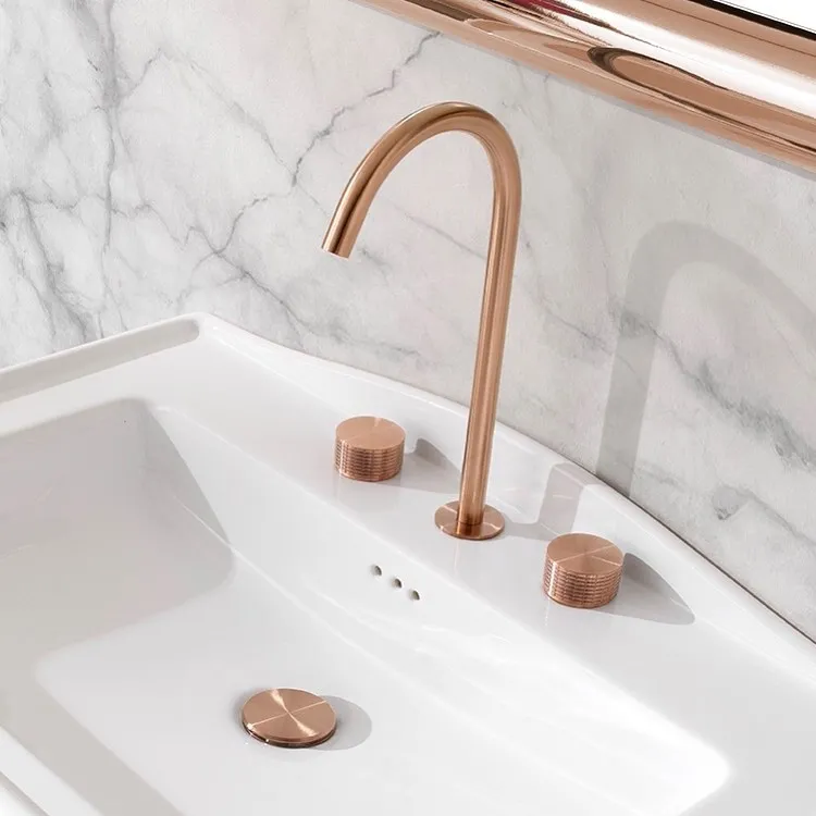 Aufsatzarmatur für Waschtisch mit zwei Griffen Kronos Linki