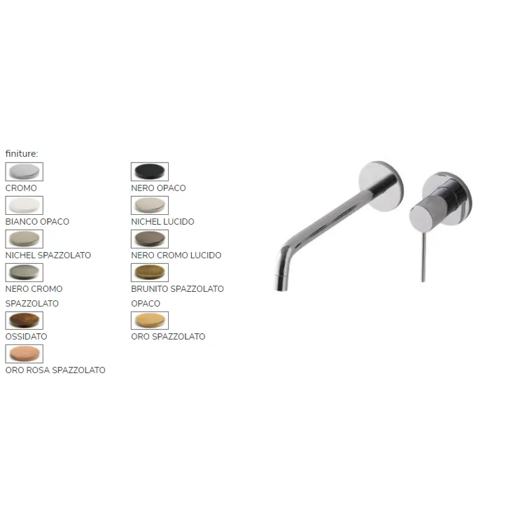 2-Loch-Wandbatterie mit 22,6 cm Auslauf Up+ Treemme