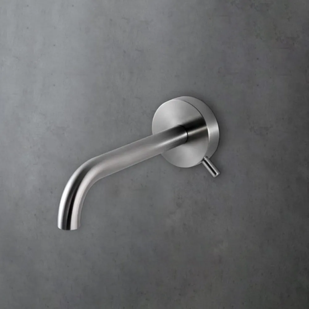 Wall-mounted washbasin mixer L.184 mm Round Linki