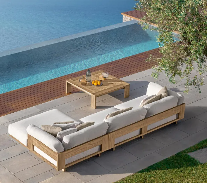 Niedriger Tisch 107 x 107cm Argo-Holz Talenti