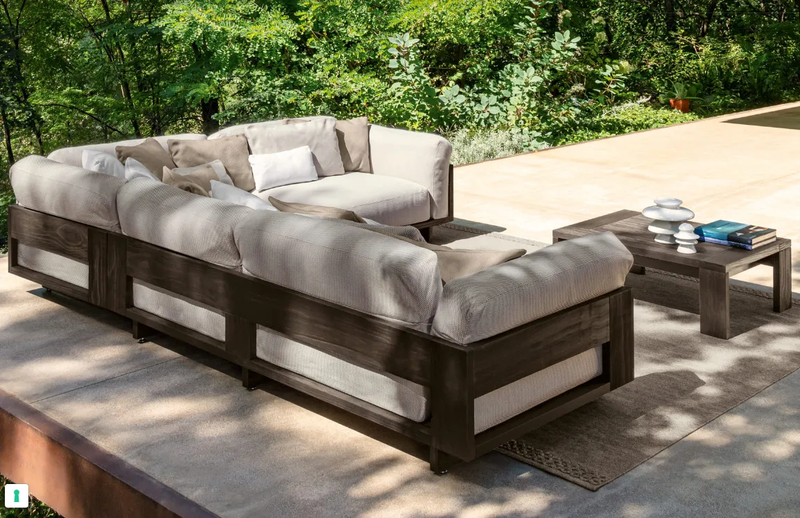 Niedriger Tisch 95 x 67cm Argo-Wood Talenti