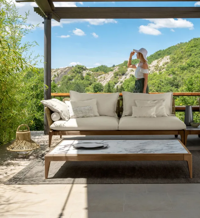 Niedriger Tisch 160x90cm Cruise Teak Talenti