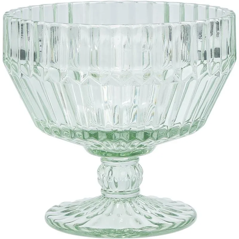 Archie Glasbowl auf Fuss, Inhalt 29,5 cl, Ø 11cm Salbeigrün