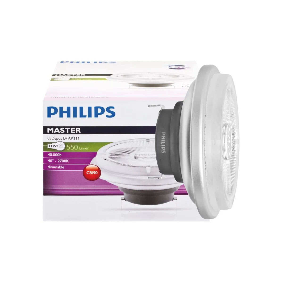 G53 LED Leuchtmittel 11W 40° 2700K warmweiß dimmbar Philips