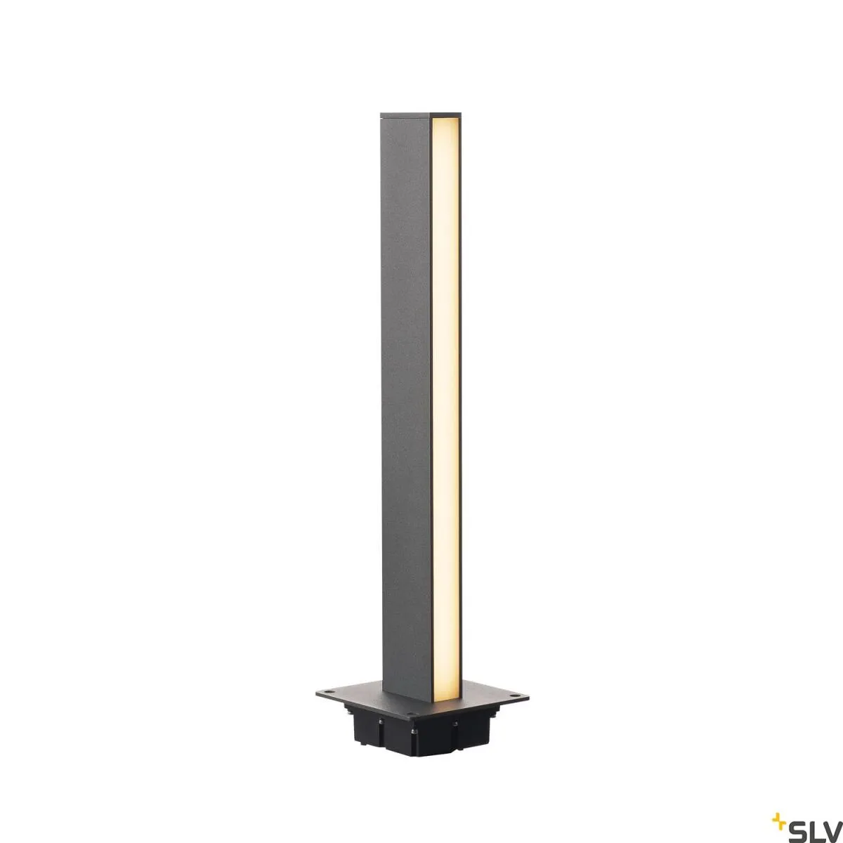 H-POL 60, Wege- und Standleuchte, einflammig, LED, 3000K, anthrazit, L/B/H 16,5/16,5/66 cm