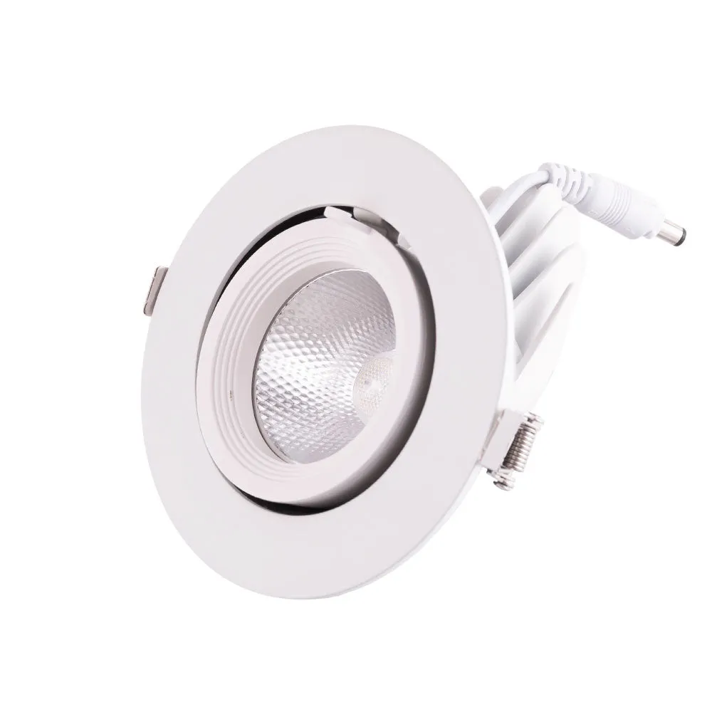 LED-Downlight-Strahler 15W 2550Lm 4000ºK Rund verstellbar 40.000H [HO-COB-C-OR-15W-W]