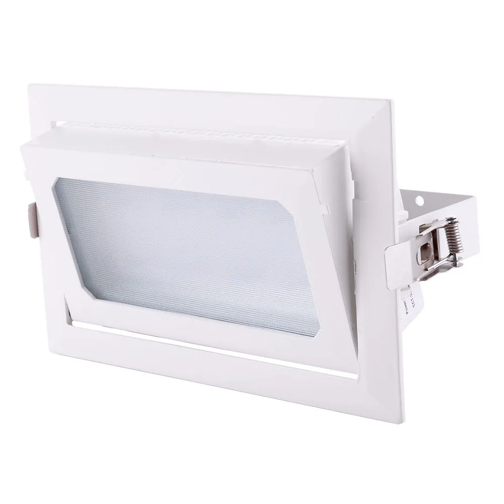 LED-Downlight-Spotlight 30W 5000Lm 4000ºK Rechteckig verstellbar 40.000H [HO-COB-R-OR-30W-W]