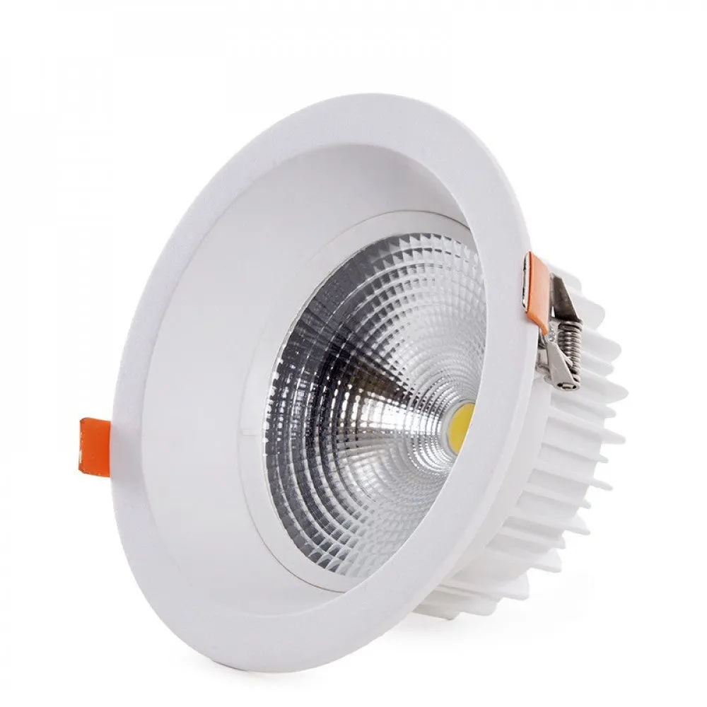 LED-Rundstrahler für Downlight, 15 W, 1.500 lm, 6.000 °K, blendfrei, UGR19, 40.000 Std. [HO-DL-AD-COB-15W-CW]