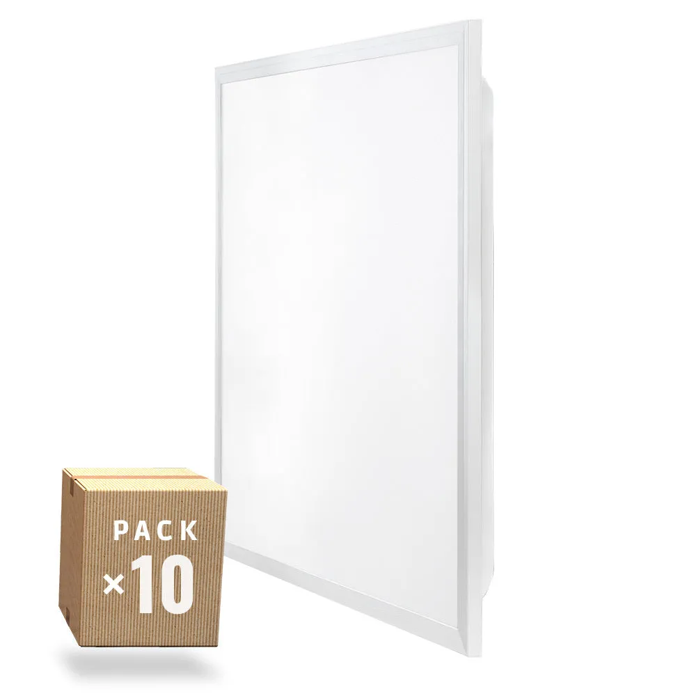 Pack 10 LED-Panel 40W 4.400Lm 6000ºK 60x60Cm Gitter UGR19 40.000H [HO-PG-600x600-40W-CW-PK10]