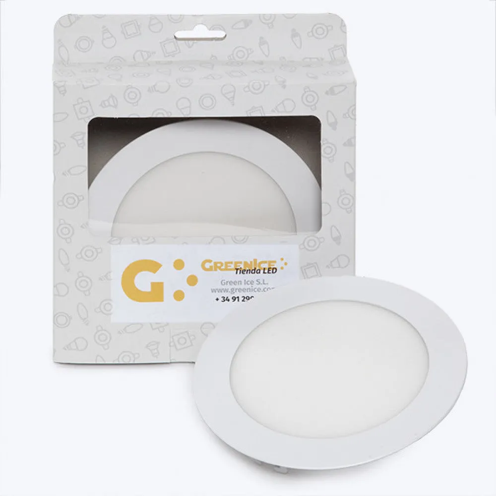 LED-Platte 9W 720Lm 6000ºK Rundes kundenspezifisches Gehäuse 40.000H [HO-PLCIR9W-CW-EP02]