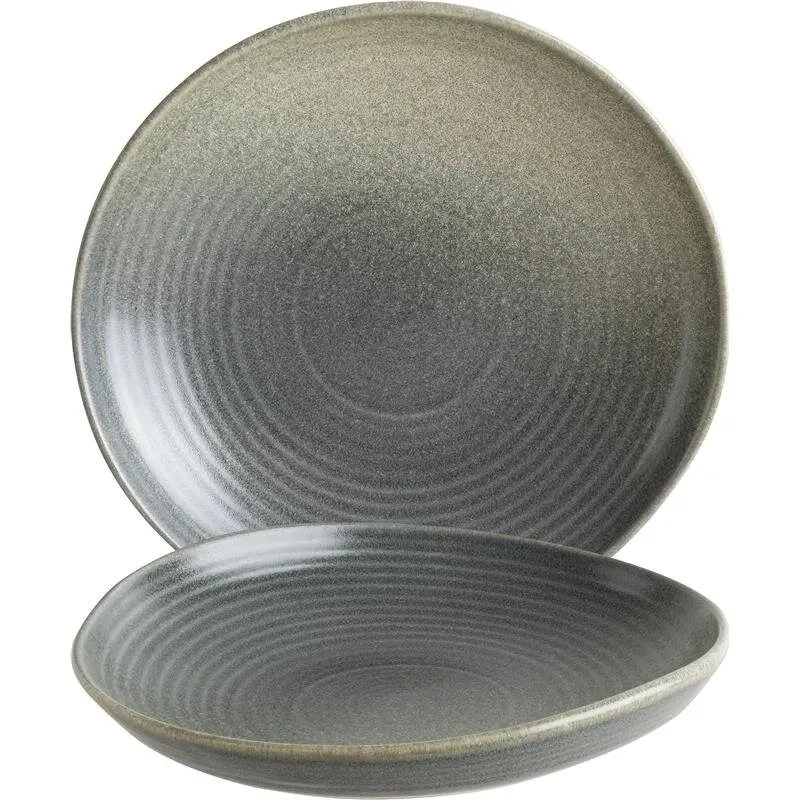 Hornfels Ripple Teller tief, 26 x 24 cm