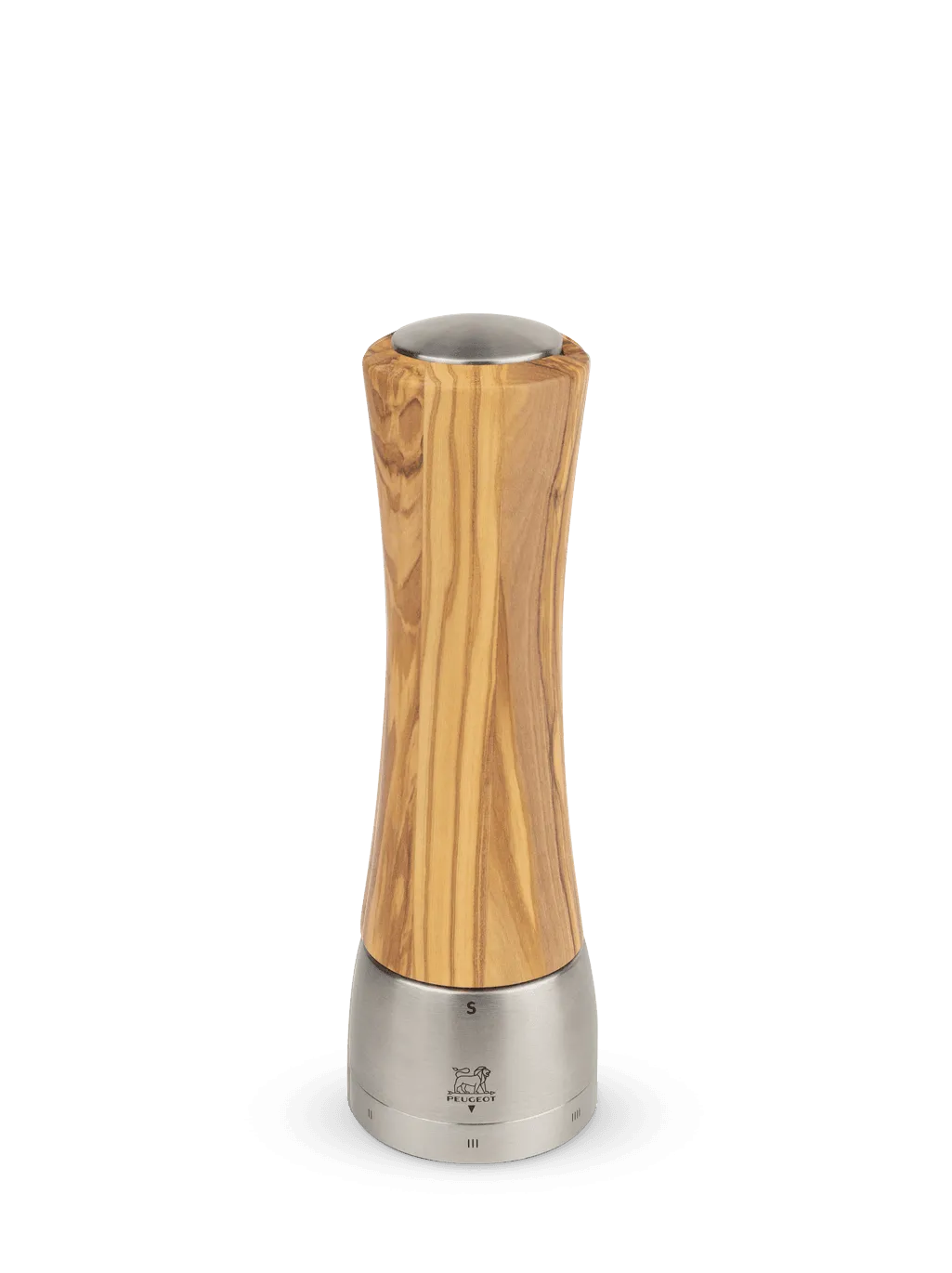 Manuelle Salzmühle Madras Olivenholz | 21 cm