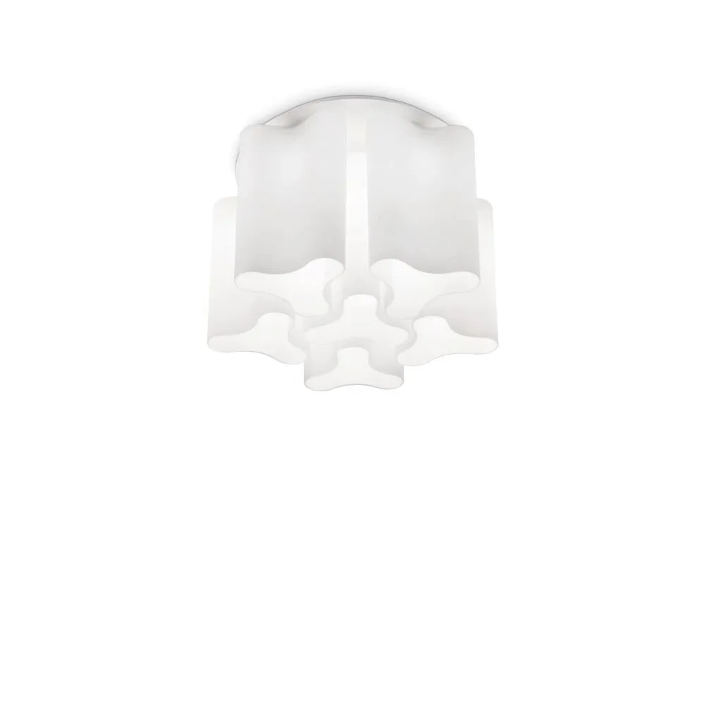 Ideal Lux COMPO Deckenleuchte Weiß, 6-flammig