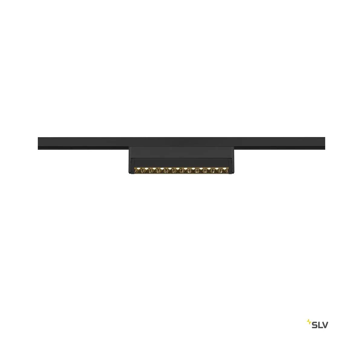 IN-LINE 24 48V TRACK, Move DALI, Darklight Reflector, Spot, schwarz / schwarz, 7.3W, 610lm, 3000K, CRI90, 35°