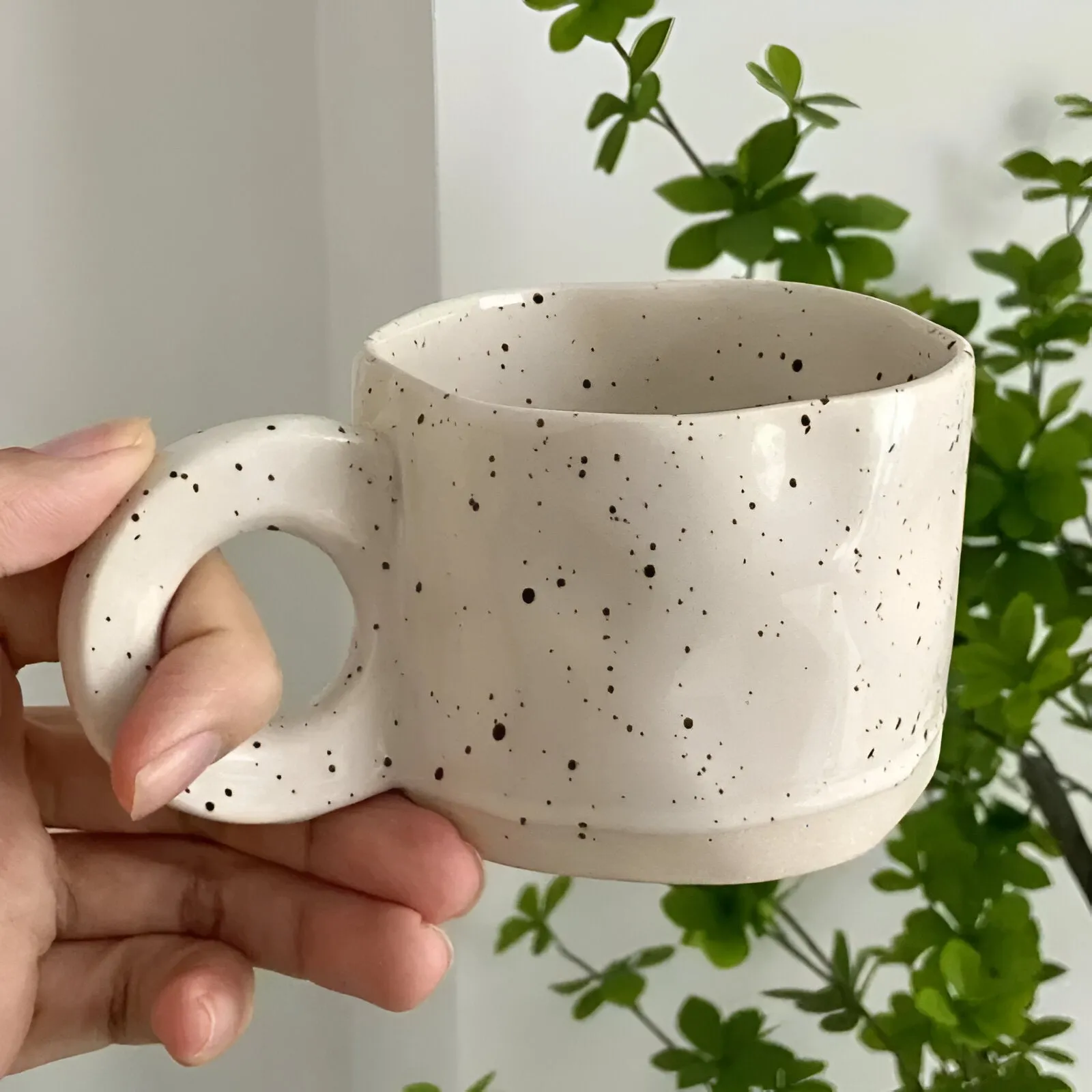 Tinten Spritzer Design Keramiktasse