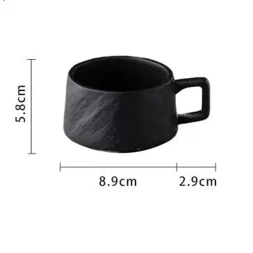 Japanischer Stil Rock Sand Keramik Kaffee Tassen Set