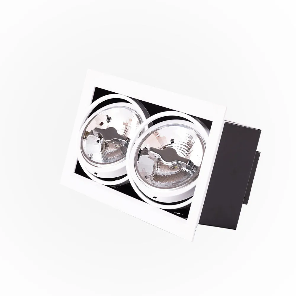 Cardan LED Downlight Strahler 24W 2.400Lm 6000ºK CREE RA►90 40.000H [JW-CAR-LED-2x12W-CW]
