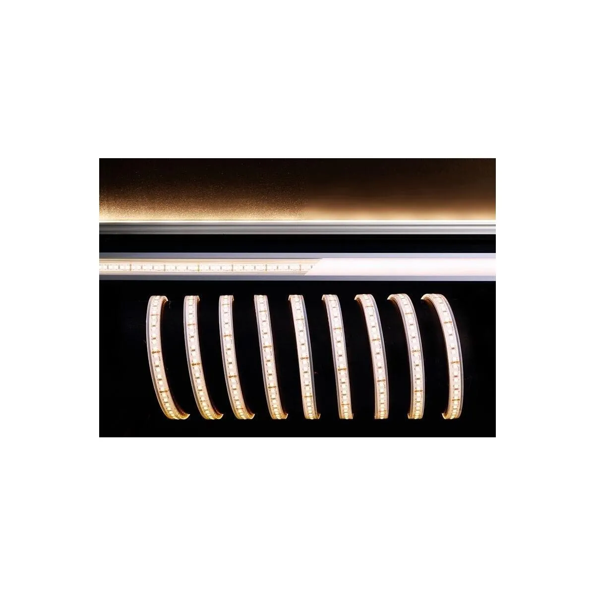 KapegoLED Flexibler LED Stripe, 3528-180-24V-2700K-5m-Silikon