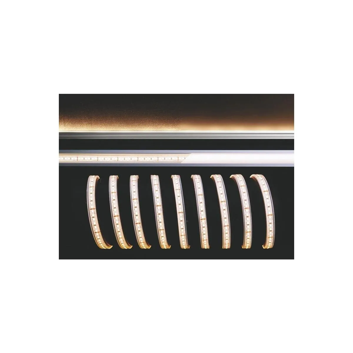 KapegoLED Flexibler LED Stripe, 3528-180-24V-3000K-5m-Silikon