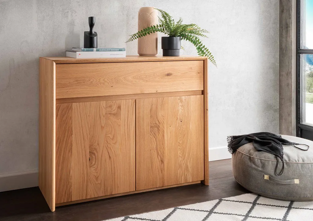 Kommode 105x85cm "Luzern" Wildeiche geölt