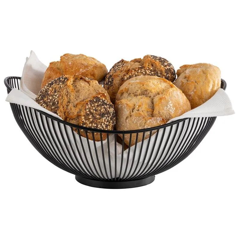 Korb SVART aus Metall schwarz, 29,5 x 25,5 cm, H: 13,5 cm