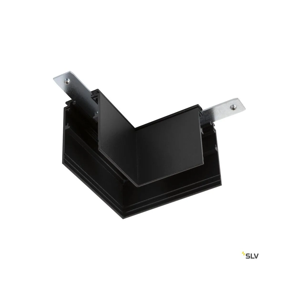 L-Verbinder, 48V TRACK, für Aufbauschiene tief, links, schwarz