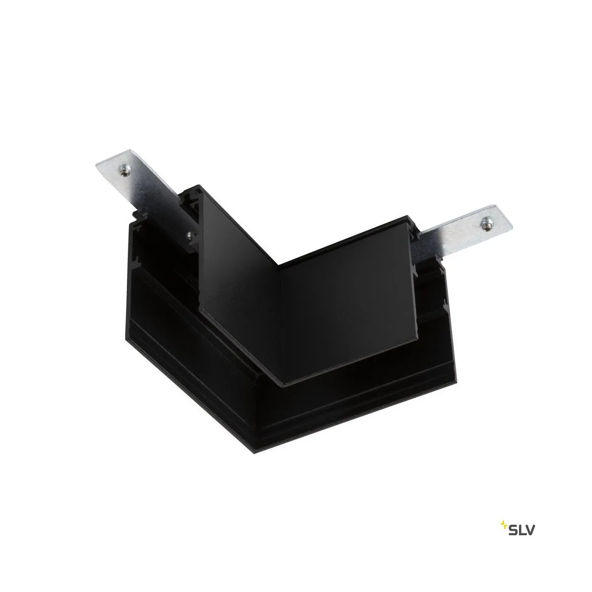 L-Verbinder mechanisch, 48V TRACK, für Aufbauschiene tief, rechts, schwarz