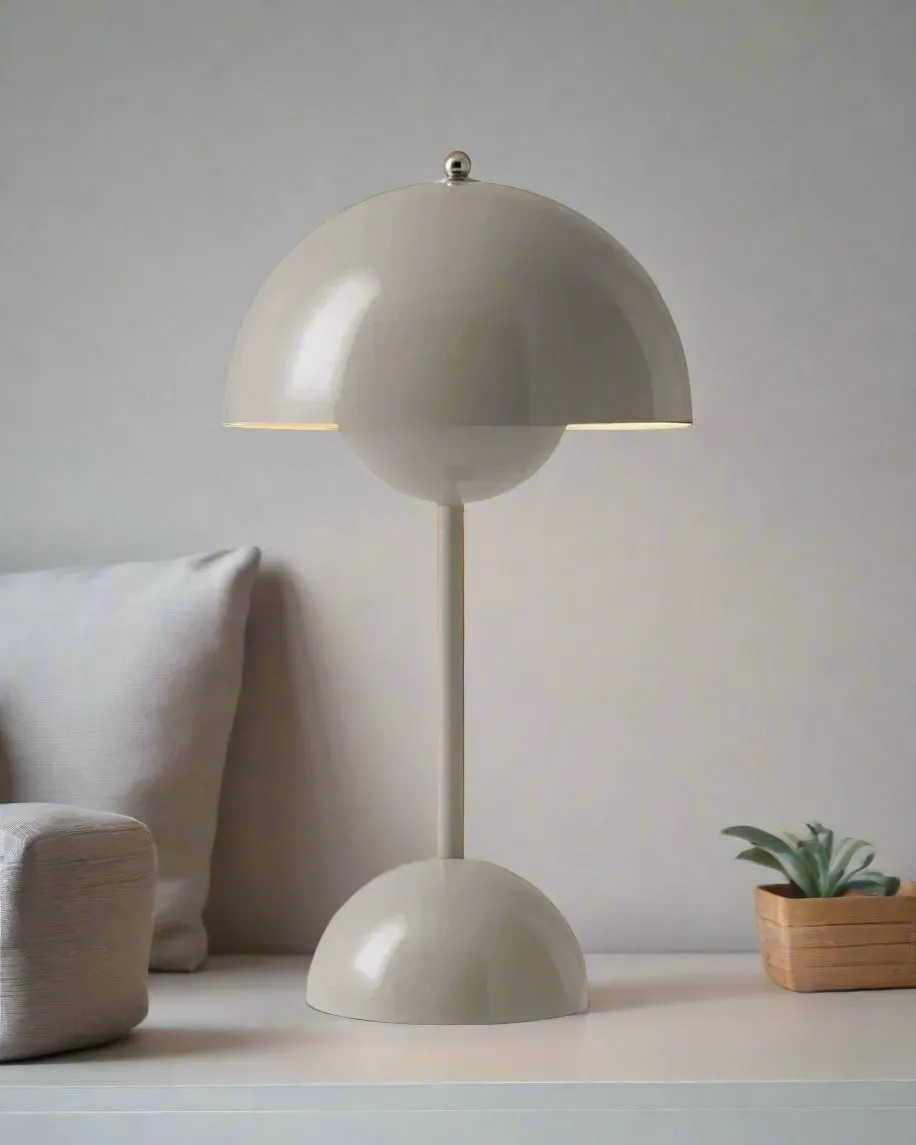 Dome Tischlampe – Retro-Design mit Metallfuß – Vielseitig und Modern