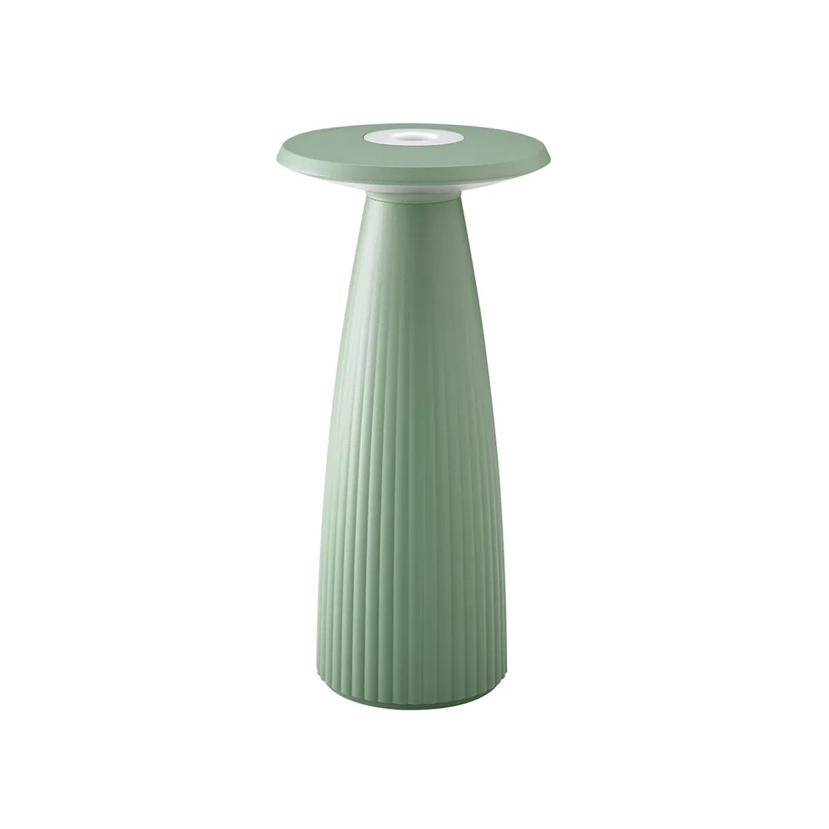 LED Akkutischleuchte Nuflair 2,2W 170lm inkl. Easy Connect Ladekabel dimmbar salbeigrün