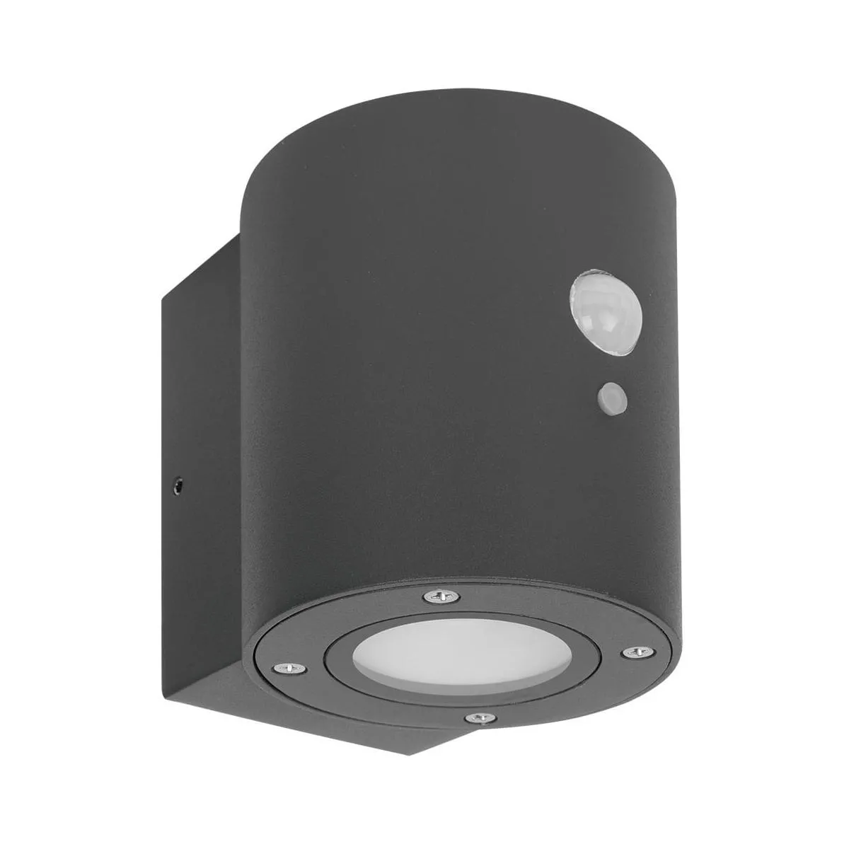 LED-Solarwandleuchte rund anthrazit LED/1W mit IR-Sensor