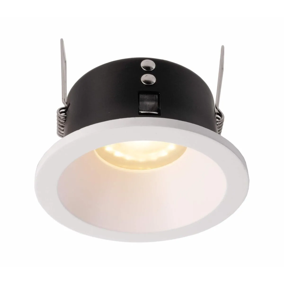 Mizar 1 weißer runder Deckeneinbaustrahler 85mm IP44 GU5,3 12V